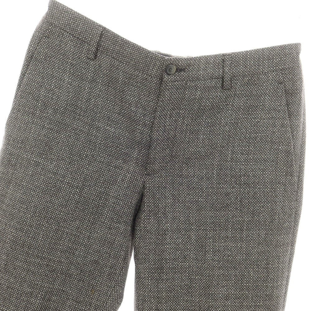 【中古】ジョルジオアルマーニ GIORGIO ARMANI ウールシルク カジュアルスラックスパンツ ブラックxホワイト【 48 】【 状態ランクB 】【 メンズ 】