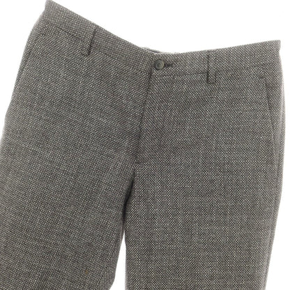 【中古】ジョルジオアルマーニ GIORGIO ARMANI ウールシルク カジュアルスラックスパンツ ブラックxホワイト【 48 】【 状態ランクB 】【 メンズ 】