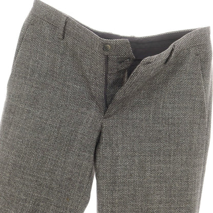 【中古】ジョルジオアルマーニ GIORGIO ARMANI ウールシルク カジュアルスラックスパンツ ブラックxホワイト【 48 】【 状態ランクB 】【 メンズ 】