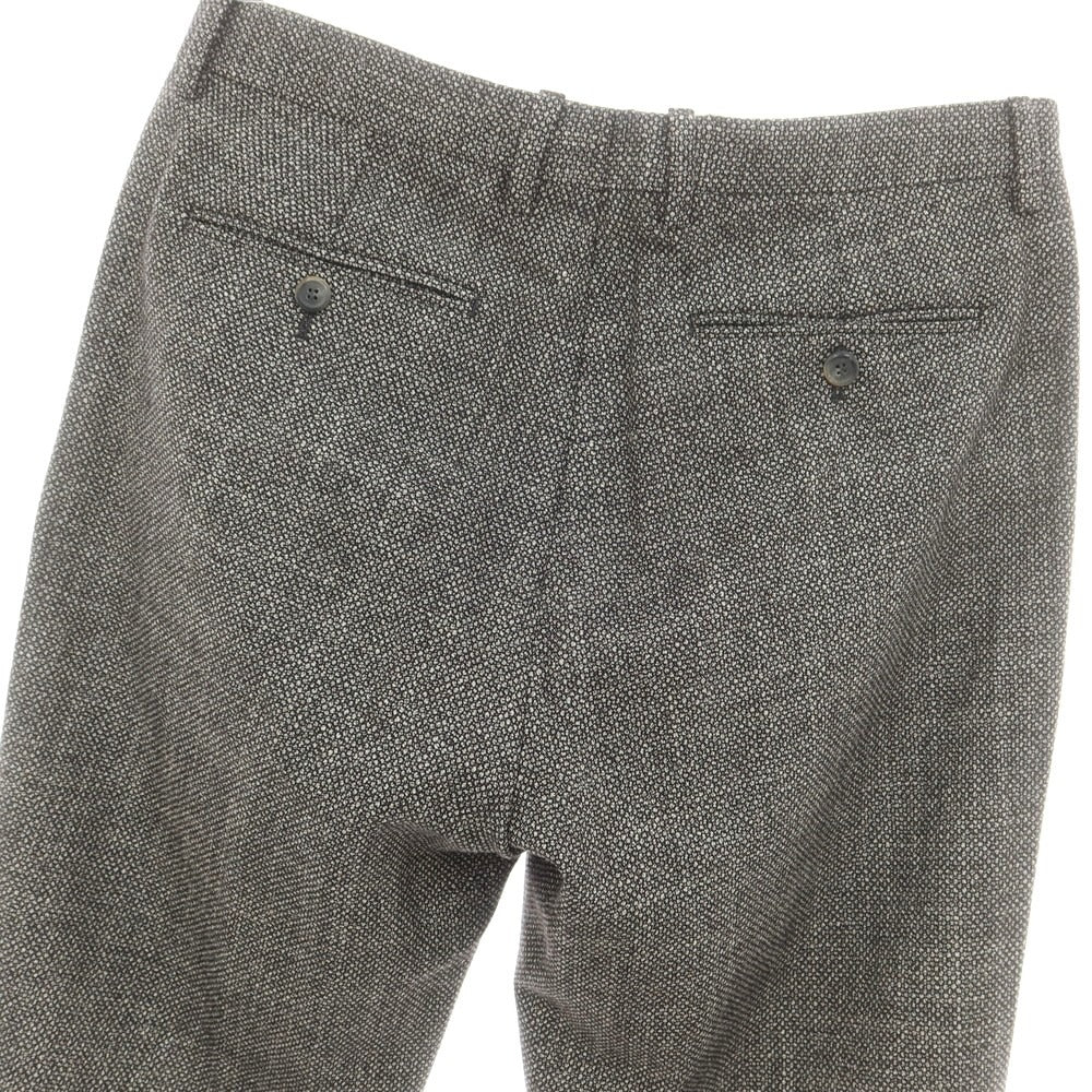 【中古】ジョルジオアルマーニ GIORGIO ARMANI ウールシルク カジュアルスラックスパンツ ブラックxホワイト【 48 】【 状態ランクB 】【 メンズ 】