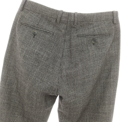 【中古】ジョルジオアルマーニ GIORGIO ARMANI ウールシルク カジュアルスラックスパンツ ブラックxホワイト【 48 】【 状態ランクB 】【 メンズ 】