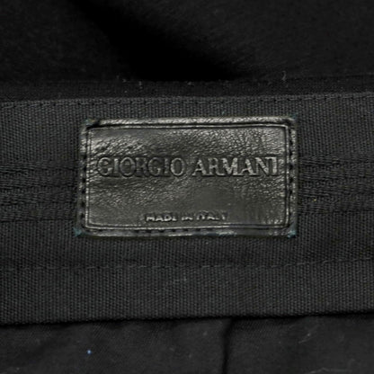 【中古】ジョルジオアルマーニ GIORGIO ARMANI ナイロンレーヨン ジャージー カジュアルスラックスパンツ ブラック【 46 】【 状態ランクC 】【 メンズ 】