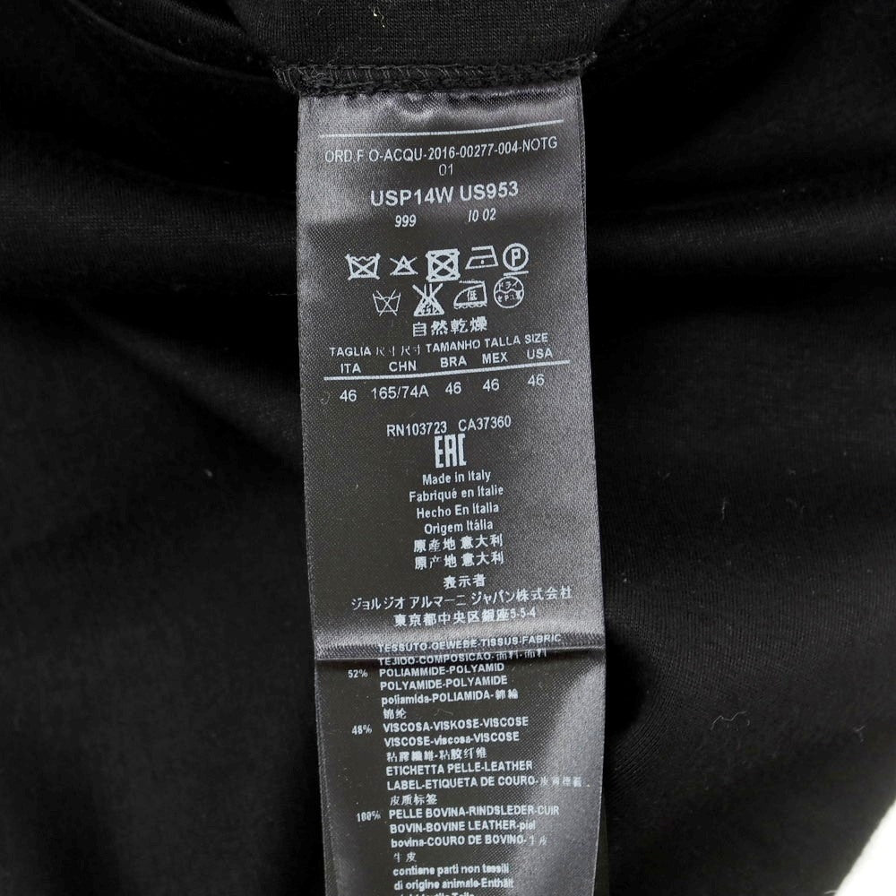 【中古】ジョルジオアルマーニ GIORGIO ARMANI ナイロンレーヨン ジャージー カジュアルスラックスパンツ ブラック【 46 】【 状態ランクC 】【 メンズ 】