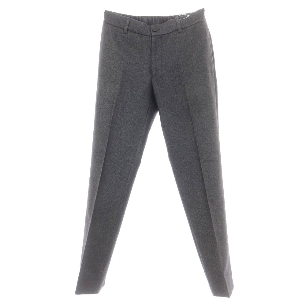 【中古】ジョルジオアルマーニ GIORGIO ARMANI ストレッチ ウールポリエステルナイロン イージースラックスパンツ グレーxブラック【 48 】【 状態ランクB 】【 メンズ 】