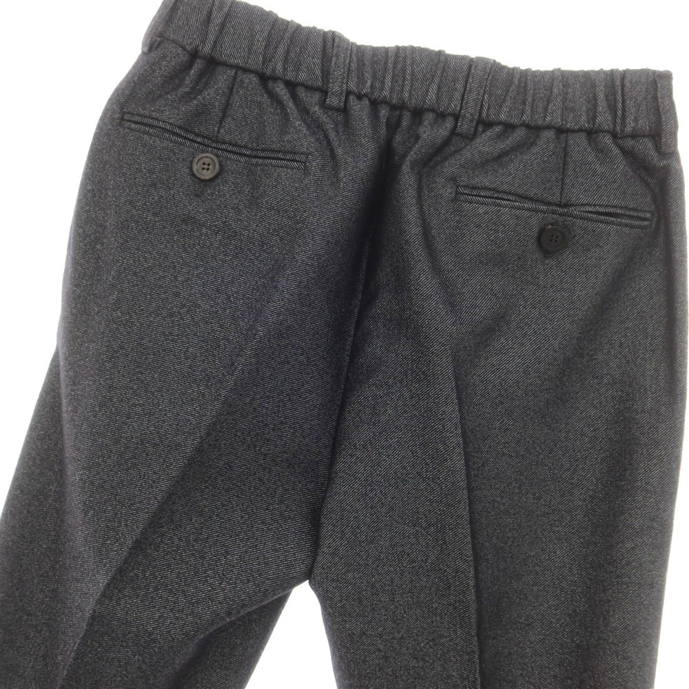 【中古】ジョルジオアルマーニ GIORGIO ARMANI ストレッチ ウールポリエステルナイロン イージースラックスパンツ グレーxブラック【 48 】【 状態ランクB 】【 メンズ 】