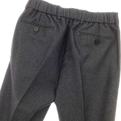 【中古】ジョルジオアルマーニ GIORGIO ARMANI ストレッチ ウールポリエステルナイロン イージースラックスパンツ グレーxブラック【 48 】【 状態ランクB 】【 メンズ 】