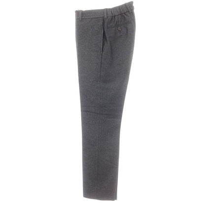 【中古】ジョルジオアルマーニ GIORGIO ARMANI ストレッチ ウールポリエステルナイロン イージースラックスパンツ グレーxブラック【 48 】【 状態ランクB 】【 メンズ 】