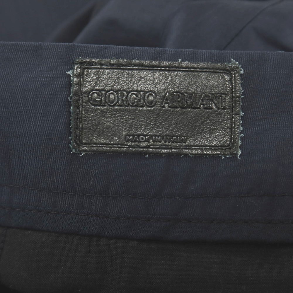 【中古】ジョルジオアルマーニ GIORGIO ARMANI コットンポリエステル カジュアルスラックスパンツ ネイビー【サイズ48】【 状態ランクC 】【 メンズ 】