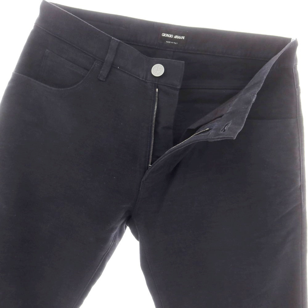 【中古】ジョルジオアルマーニ GIORGIO ARMANI コットンウール 5ポケットパンツ ネイビー【 31 】【 状態ランクB 】【 メンズ 】