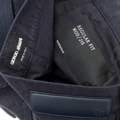 【中古】ジョルジオアルマーニ GIORGIO ARMANI コットンウール 5ポケットパンツ ネイビー【 31 】【 状態ランクB 】【 メンズ 】