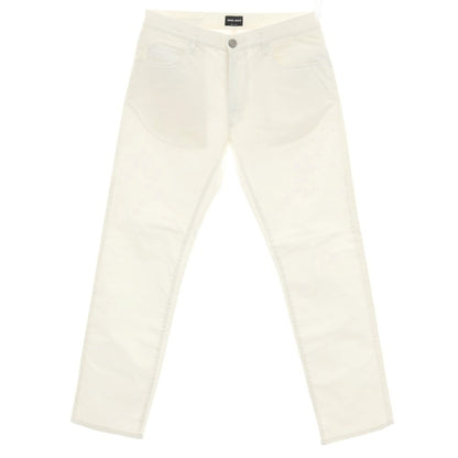 【中古】ジョルジオアルマーニ GIORGIO ARMANI ストレッチ コットン 5ポケットパンツ ホワイト【サイズ32】【 状態ランクB 】【 メンズ 】