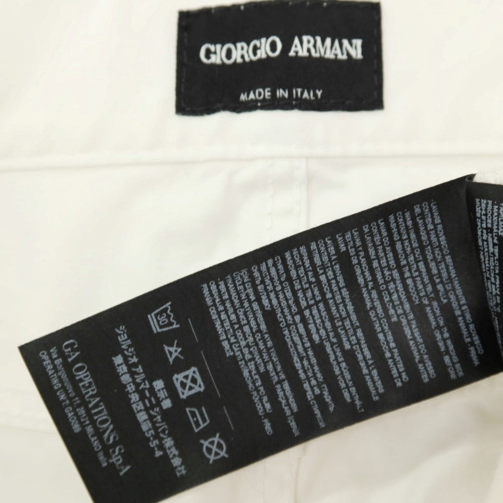 【中古】ジョルジオアルマーニ GIORGIO ARMANI ストレッチ コットン 5ポケットパンツ ホワイト【サイズ32】【 状態ランクB 】【 メンズ 】