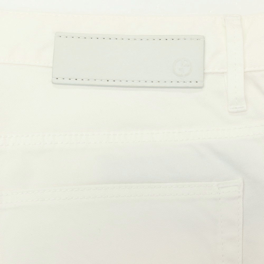【中古】ジョルジオアルマーニ GIORGIO ARMANI ストレッチ コットン 5ポケットパンツ ホワイト【サイズ32】【 状態ランクB 】【 メンズ 】