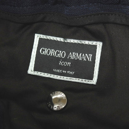 【中古】ジョルジオアルマーニ GIORGIO ARMANI icon キュプラ イージーパンツ ネイビー【サイズ48】【 状態ランクB 】【 メンズ 】