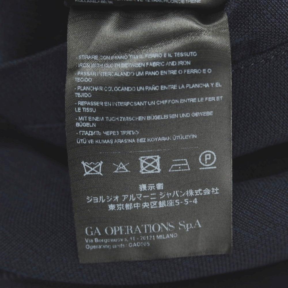 【中古】ジョルジオアルマーニ GIORGIO ARMANI icon キュプラ イージーパンツ ネイビー【サイズ48】【 状態ランクB 】【 メンズ 】