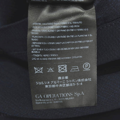 【中古】ジョルジオアルマーニ GIORGIO ARMANI icon キュプラ イージーパンツ ネイビー【サイズ48】【 状態ランクB 】【 メンズ 】