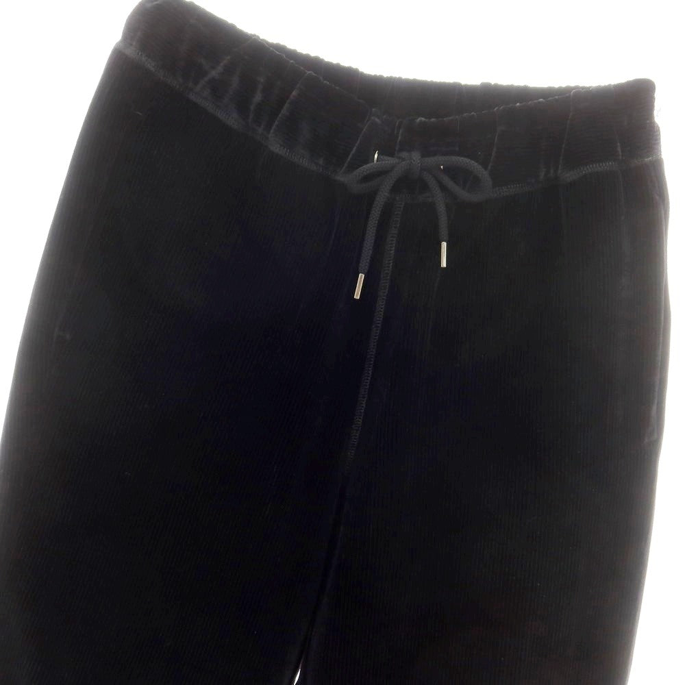 【中古】ジョルジオアルマーニ GIORGIO ARMANI レーヨンシルクナイロン コーデュロイ イージーパンツ ブラック【 46 】【 状態ランクB 】【 メンズ 】