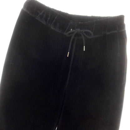 【中古】ジョルジオアルマーニ GIORGIO ARMANI レーヨンシルクナイロン コーデュロイ イージーパンツ ブラック【 46 】【 状態ランクB 】【 メンズ 】