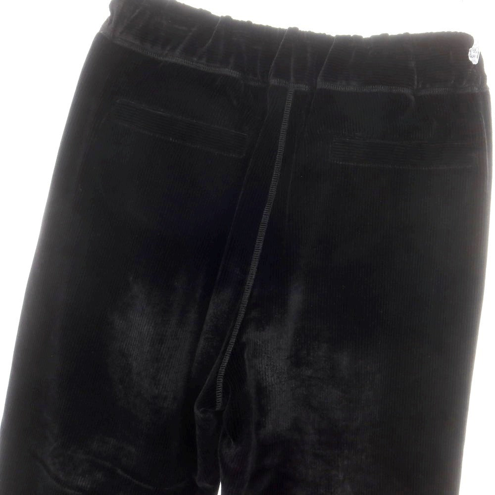 【中古】ジョルジオアルマーニ GIORGIO ARMANI レーヨンシルクナイロン コーデュロイ イージーパンツ ブラック【 46 】【 状態ランクB 】【 メンズ 】
