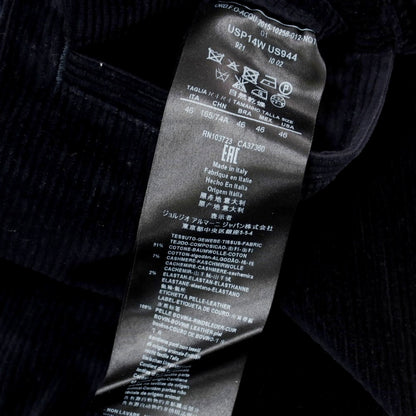 【中古】ジョルジオアルマーニ GIORGIO ARMANI ストレッチ コットンカシミヤ コーデュロイパンツ ネイビー【 46 】【 状態ランクB 】【 メンズ 】