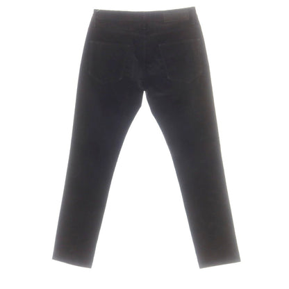 【中古】ジョルジオアルマーニ GIORGIO ARMANI ストレッチ コットンカシミヤ 細畝 コーデュロイパンツ ブラック【 31 】【 状態ランクB 】【 メンズ 】