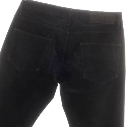 【中古】ジョルジオアルマーニ GIORGIO ARMANI ストレッチ コットンカシミヤ 細畝 コーデュロイパンツ ブラック【 31 】【 状態ランクB 】【 メンズ 】