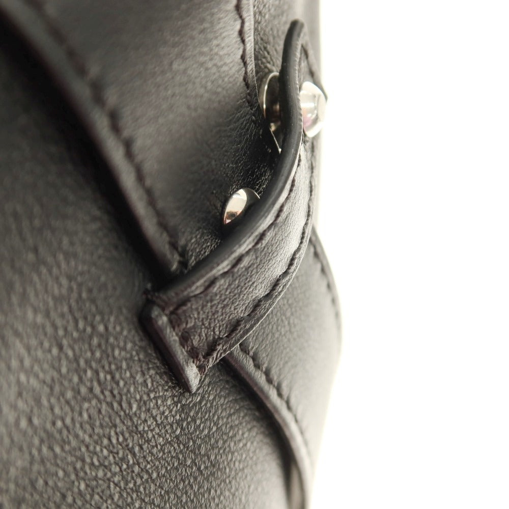 【中古】カミーユ フォルネ Camille Fournet 2WAY 型押し切り替えレザー トートバッグ ブラック【 状態ランクB 】【 ユニセックス 】