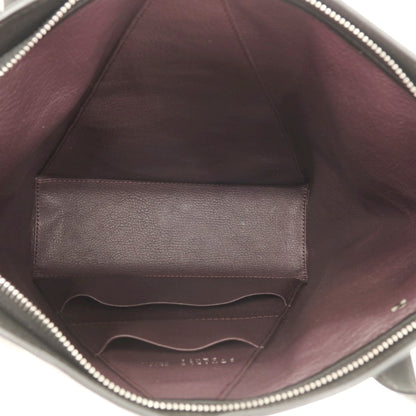 【中古】カミーユ フォルネ Camille Fournet 2WAY 型押し切り替えレザー トートバッグ ブラック【 状態ランクB 】【 ユニセックス 】