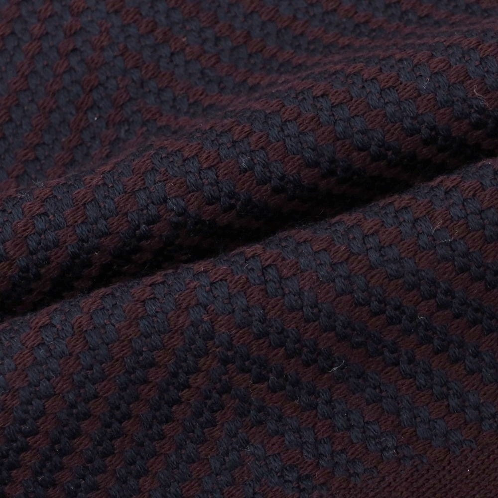 【中古】ジョルジオアルマーニ GIORGIO ARMANI ウール ストール ネイビーxブラウン【 状態ランクB 】【 メンズ 】[CPD]
