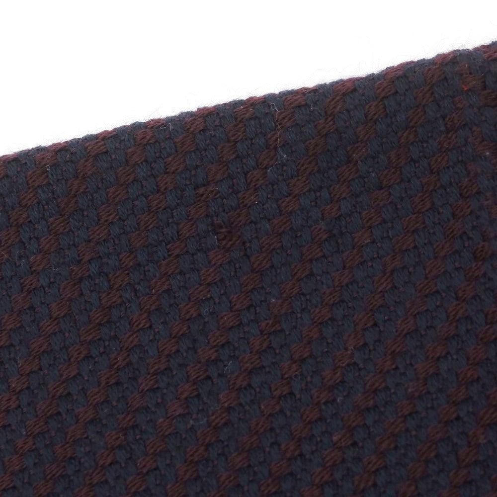 【中古】ジョルジオアルマーニ GIORGIO ARMANI ウール ストール ネイビーxブラウン【 状態ランクB 】【 メンズ 】