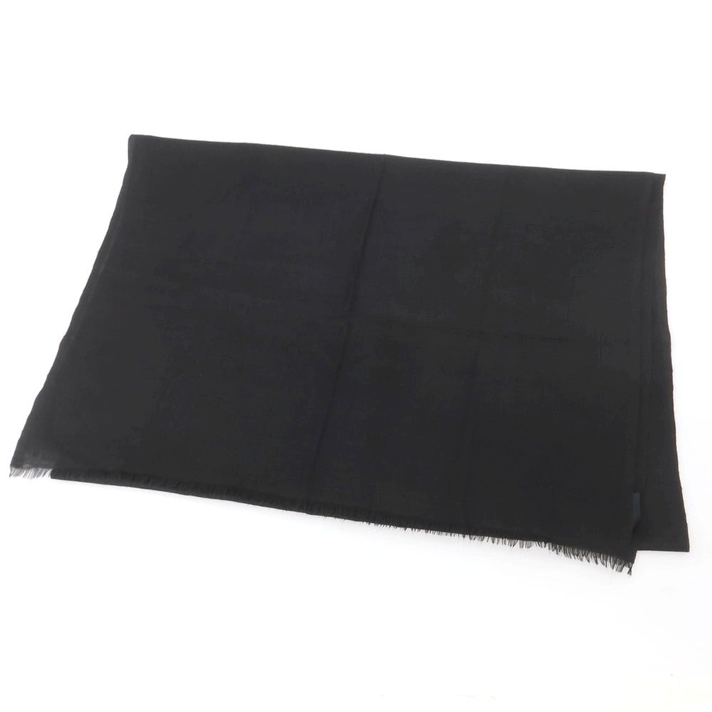 【中古】ジョルジオアルマーニ GIORGIO ARMANI カシミヤ 大判 ストール ブラック【 状態ランクB 】【 メンズ 】
