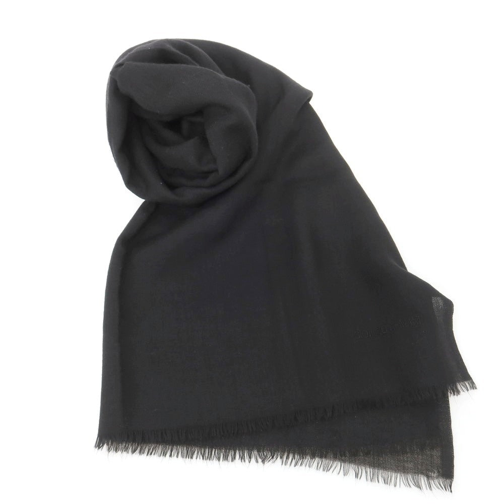 【中古】ジョルジオアルマーニ GIORGIO ARMANI カシミヤ 大判 ストール ブラック【 状態ランクB 】【 メンズ 】