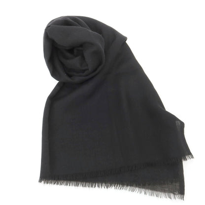 【中古】ジョルジオアルマーニ GIORGIO ARMANI カシミヤ 大判 ストール ブラック【 状態ランクB 】【 メンズ 】