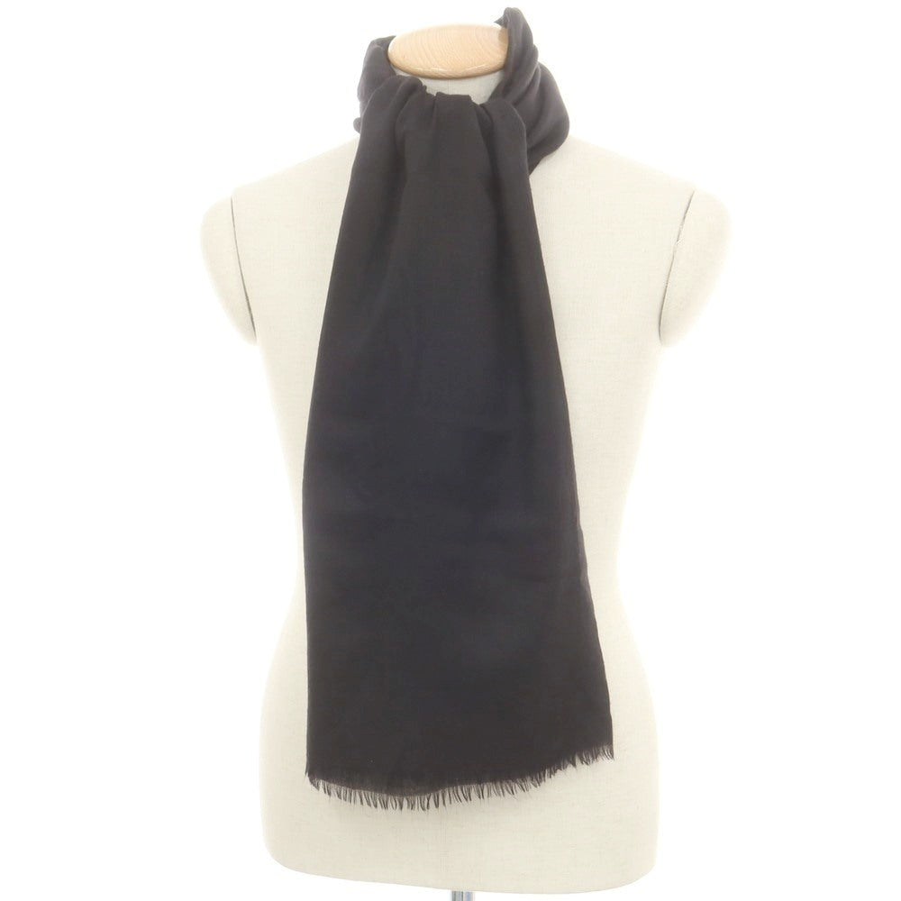 【中古】ジョルジオアルマーニ GIORGIO ARMANI カシミヤ 大判 ストール ブラック【 状態ランクB 】【 メンズ 】[CPD]
