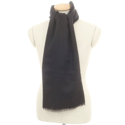 【中古】ジョルジオアルマーニ GIORGIO ARMANI カシミヤ 大判 ストール ブラック【 状態ランクB 】【 メンズ 】