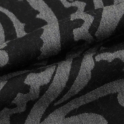 【中古】ジョルジオアルマーニ GIORGIO ARMANI リバーシブル ウールシルク マフラー ブラックxグレー【 状態ランクB 】【 メンズ 】