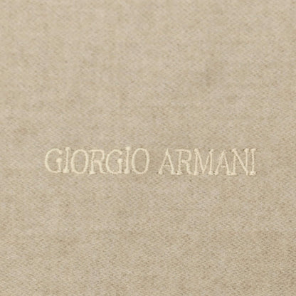 【中古】ジョルジオアルマーニ GIORGIO ARMANI ウール系 マフラー ベージュ【 状態ランクB 】【 メンズ 】