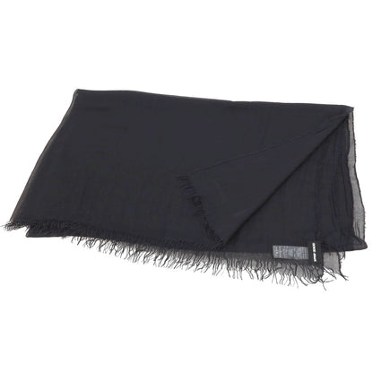 【中古】ジョルジオアルマーニ GIORGIO ARMANI モダールシルク 大判 ストール ブラック【 状態ランクB 】【 メンズ 】