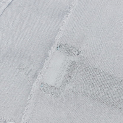 【中古】ジョルジオアルマーニ GIORGIO ARMANI モダールカシミヤ 大判 ストール ライトグレー【 状態ランクB 】【 メンズ 】