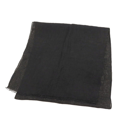 【中古】フランコバッシ FRANCO BASSI リネン系 ストール ブラック【 状態ランクB 】【 メンズ 】