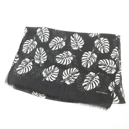 【中古】ドルチェアンドガッバーナ DOLCE&amp;GABBANA レーヨンカシミヤ マフラー ブラックxホワイト【 状態ランクC 】【 メンズ 】