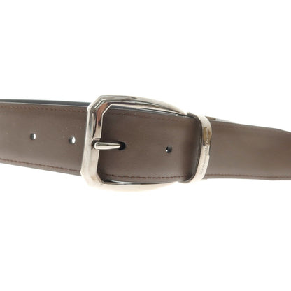 【中古】エルメネジルドゼニア Ermenegildo Zegna リバーシブル レザー ベルト ブラックxブラウン【 表記なし 】【 状態ランクB 】【 メンズ 】