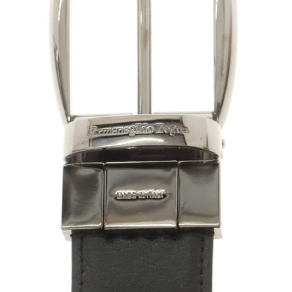【中古】エルメネジルドゼニア Ermenegildo Zegna リバーシブル レザー ベルト ブラックxブラウン【 表記なし 】【 状態ランクB 】【 メンズ 】