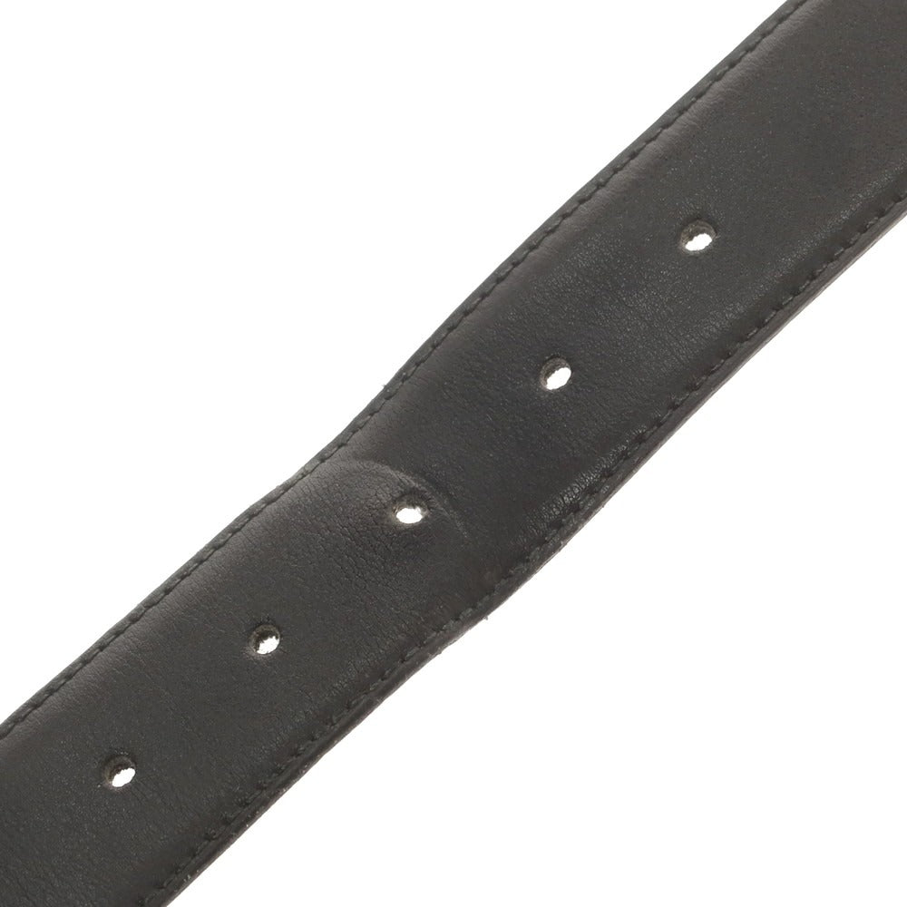 【中古】エルメネジルドゼニア Ermenegildo Zegna リバーシブル レザー ベルト ブラックxブラウン【 表記なし 】【 状態ランクC 】【 メンズ 】