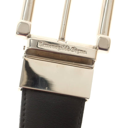 【中古】エルメネジルドゼニア Ermenegildo Zegna リバーシブル レザー ベルト ブラックxブラウン【 表記なし 】【 状態ランクC 】【 メンズ 】