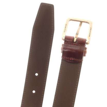 【中古】アンダーソンズ Andersons カーフ レザー ベルト バーガンディ【 90 】【 状態ランクA 】【 メンズ 】