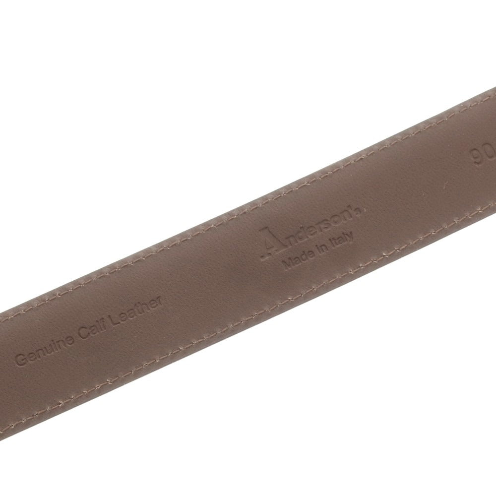 【中古】アンダーソンズ Andersons カーフ レザー ベルト バーガンディ【 90 】【 状態ランクA 】【 メンズ 】