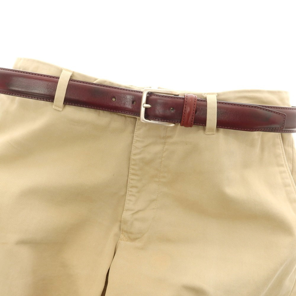 【中古】アンダーソンズ Andersons カーフ レザー ベルト バーガンディ【 90 】【 状態ランクA 】【 メンズ 】