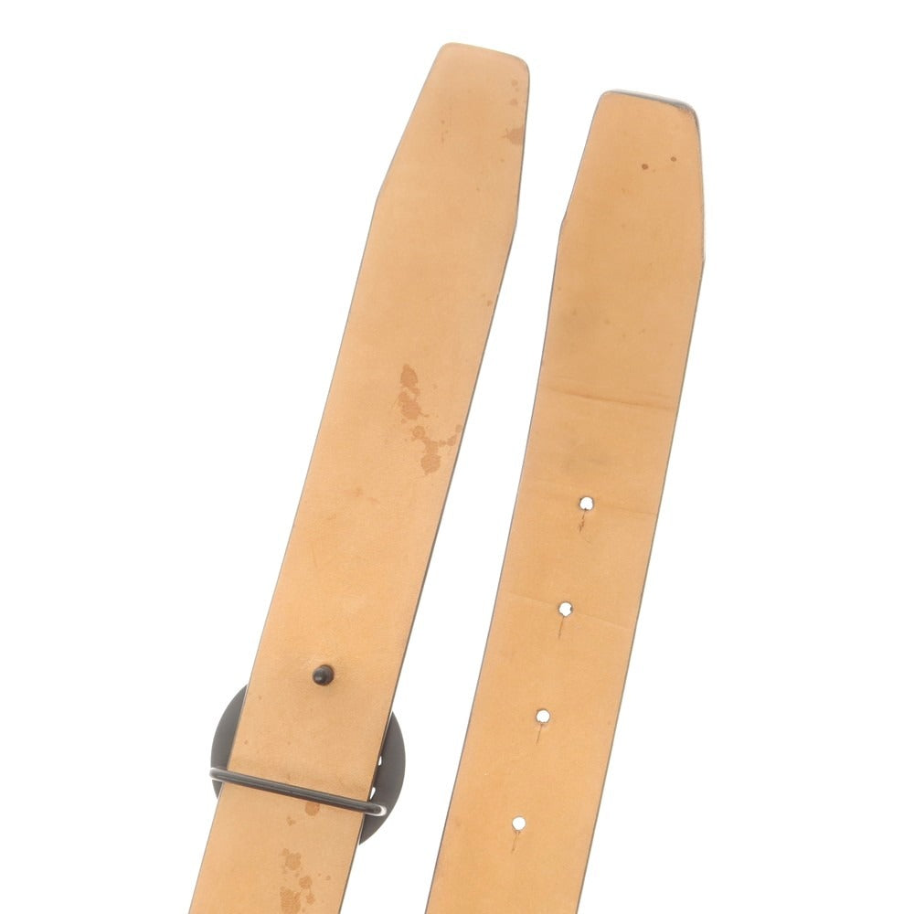 【中古】ジョルジオアルマーニ GIORGIO ARMANI GAロゴ 型押し レザー ベルト ブラック【 34 】【 状態ランクB 】【 メンズ 】