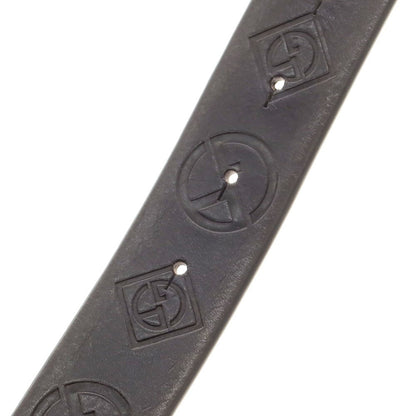 【中古】ジョルジオアルマーニ GIORGIO ARMANI GAロゴ 型押し レザー ベルト ブラック【 34 】【 状態ランクB 】【 メンズ 】